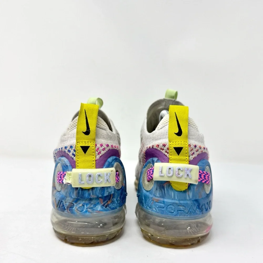 Nike Air Vapormax 2020 Flyknit Pure Platinum Multicolor Kids Size 5.5
